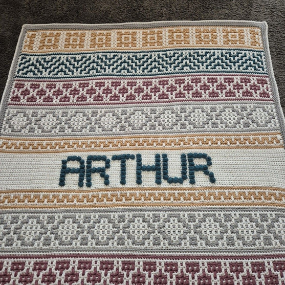 Lullaby Name Mosaic - Personalized Baby Blanket
4