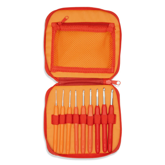 Easy Touch Crochet Hook Set - Berry - 9 sizes - Hobbii
6