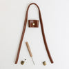 

Bucket Bag with PU Leather Bottom
4
