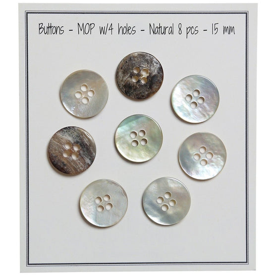 

Buttons - Mother-of-pearl – Natural - Go Handmade
1