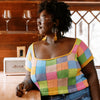 

Suncatcher - Square Neck Intarsia Tee
4
