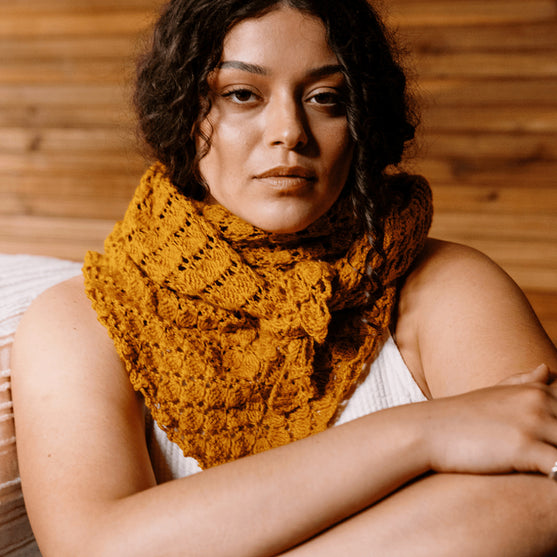 

Grisaille - Triangular Lace Shawl
6