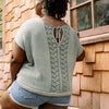 

Floreale Top - Lace Back Tee
1
