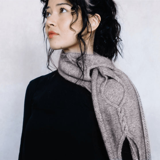

Isley - Openwork Cable Scarf
1