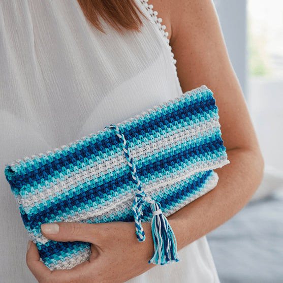 

Beach Bar Clutch Stripes
1