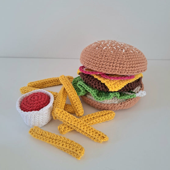 

Hamburger and french fries
1