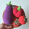 

Vegetables - Tomato, eggplant and bell pepper
1