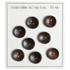 

Deep Wooden Buttons - Dark - 8 pcs. - Go Handmade
1