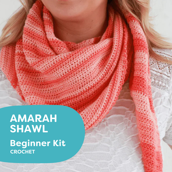 

Beginner Crochet Kit  - Amarah Shawl
1
