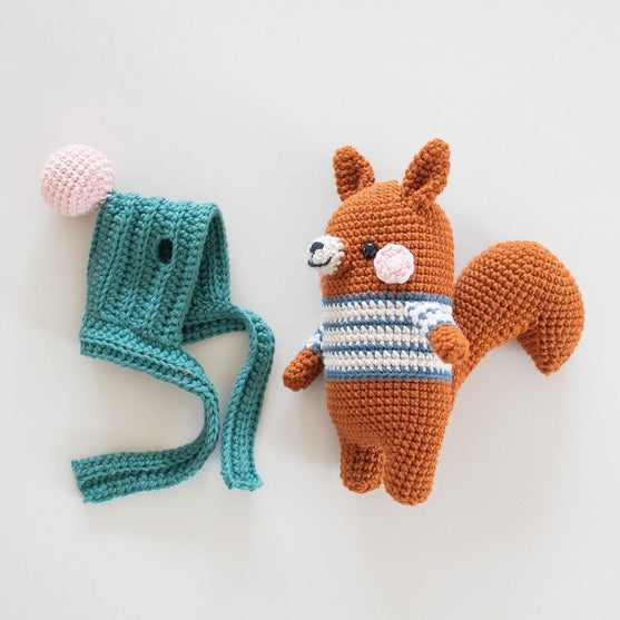 

Bruno Squirrel - Crochet Kit
6
