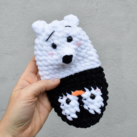 

Penguin and Polar Bear - Reversible Toy
2