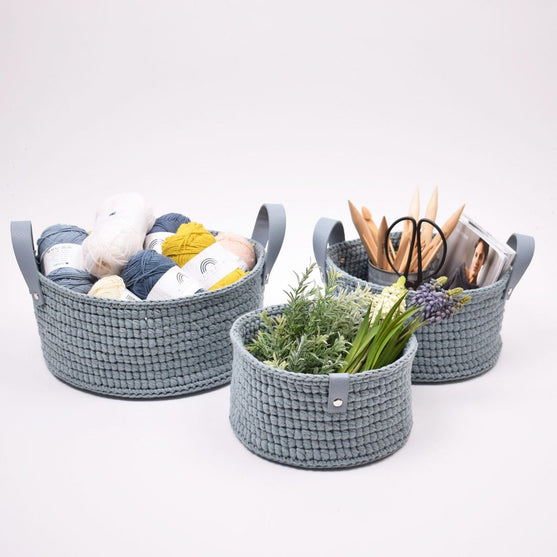 

MyRoom – Round Basket with Leather base
1