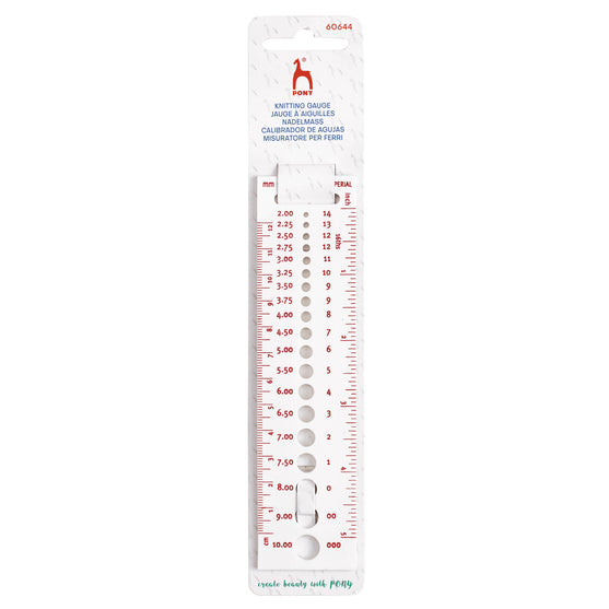 

Knitting Gauge - 2-10 mm - Pony
2